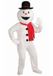 Snowman Economy Mascot Adult Fancy Dress Costume