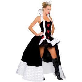 Sexy Queen Of Hearts Halloween Costumes For Ladies