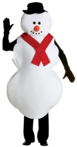 Christmas Winter Willie Snowman Adult Mascot Costume