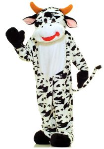 Cow Plush Economy Mascot Adult Fancy Dress Costume