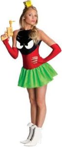 Sexy Marvin The Martian Adult Looney Tunes Fancy Dress Costume