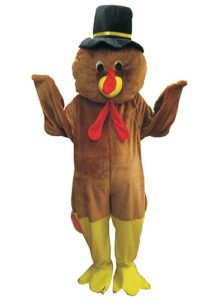 Thanksgiving Tom the Turkey Mascot Adult Costume