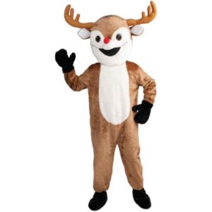 Christmas Reindeer Plush Economy Mascot Adult Costume