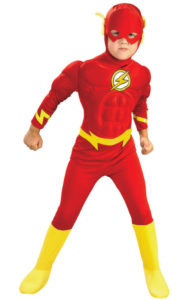 The Flash Fancy Dress Costume For kids With Muscle Chestpiece