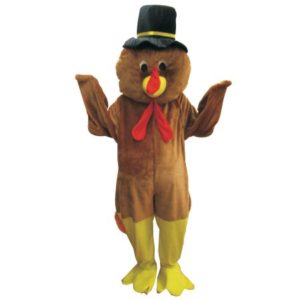 Quality Economy Thanksgiving Turkey Mascot Costume