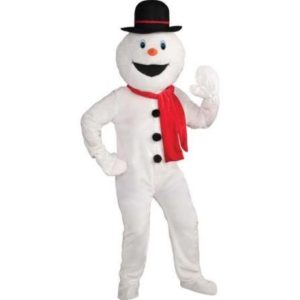 Snowman Economy Mascot Adult Fancy Dress Costume