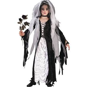 Scary Corpse Bride Child Halloween Fancy Dress Costume 