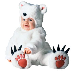 Cute Polar Bear Costumes For Children And Babies