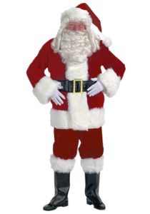 Quality Velvet Complete Santa Costume For Christmas