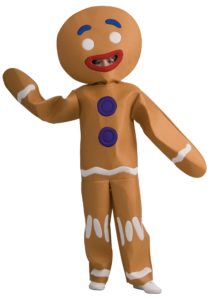 Shrek's Gingerbread Man Halloween Costumes for Children and Adults
