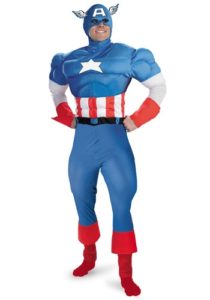 Super Captain America Avengers Fancy Dress Costumes For Adults and Kids